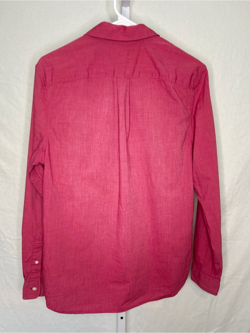 GAP Classic Fit Pink Woven 100% Cotton Button Down Shirt Small - Picture 3 of 7